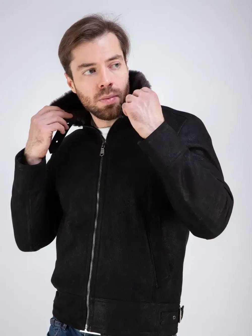 Дубленка мужская зимняя натуральная  Турция