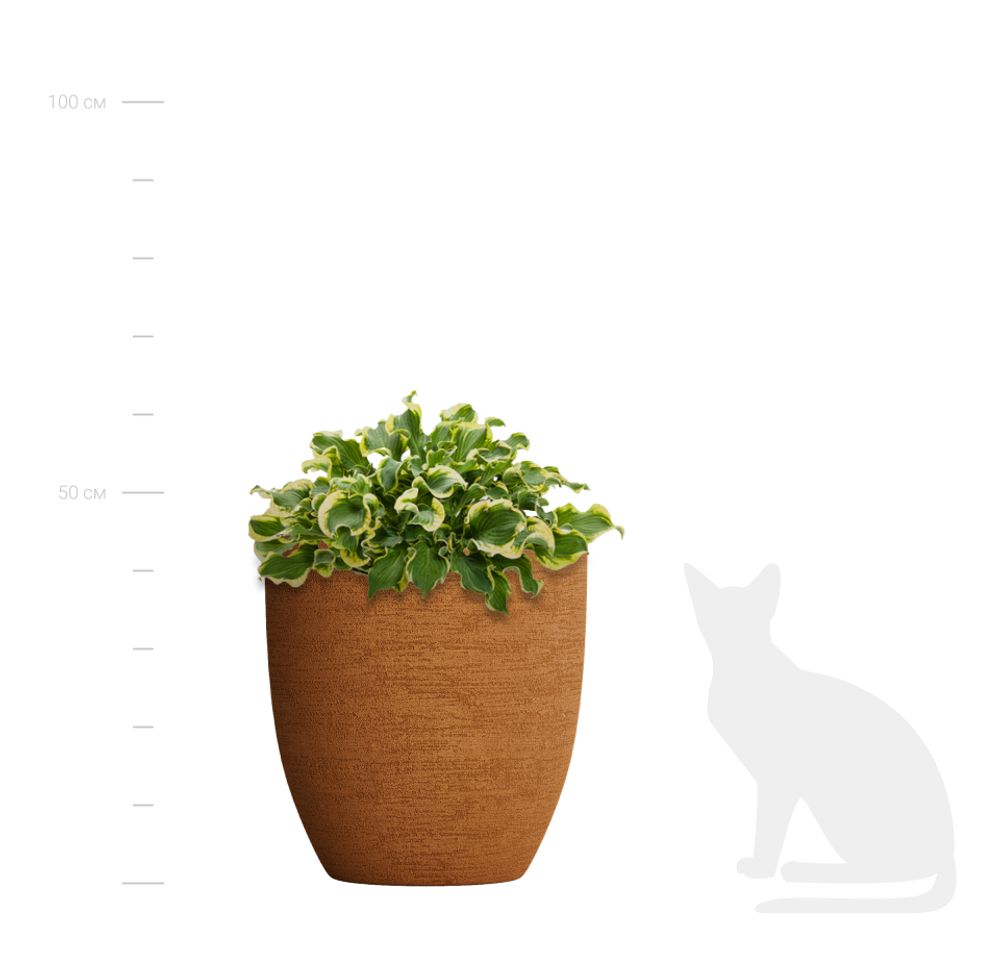 Кашпо VASE3 EROSIA OCHRE