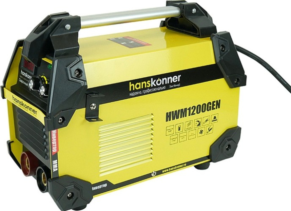 Сварочный инвертор HANSKONNER HWM1200GEN работа от генератора