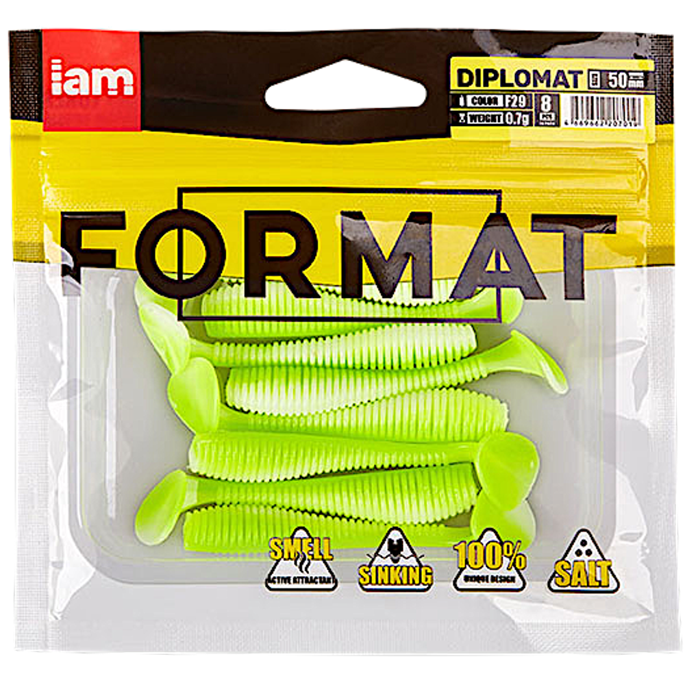 Мягкая приманка IAM Format Diplomat 100мм 6.0г -