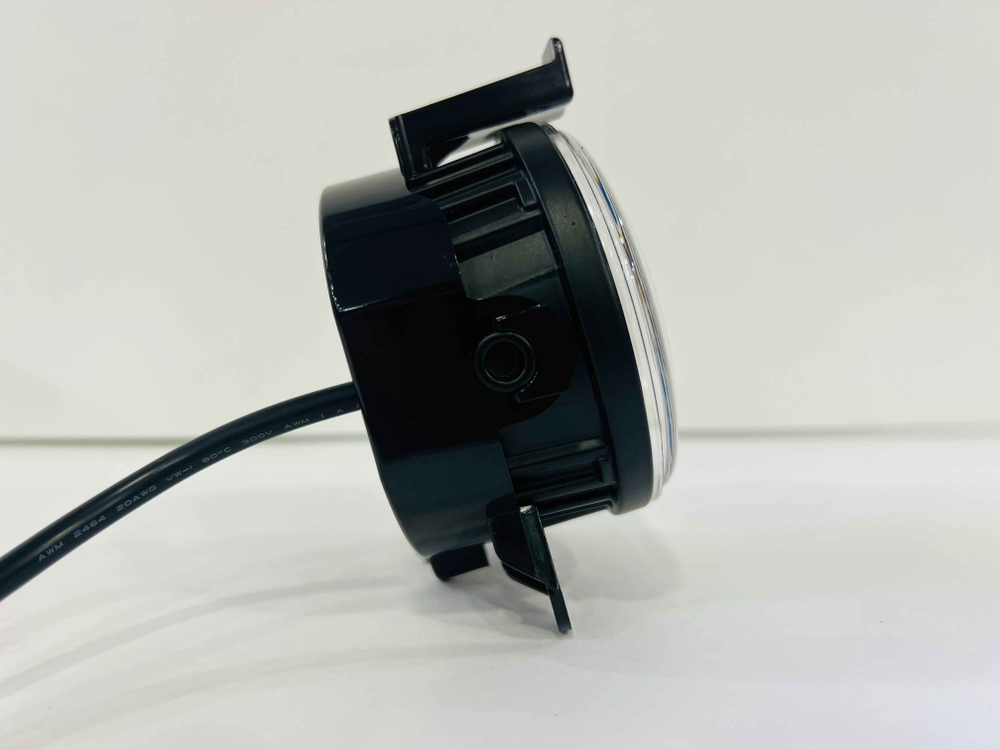 ПТФ - Линзы (LM-2402A) для Газель, LADA Приора 1 и 2, Шевроле Нива, светодиодные противотуманные фары, линзованные, один режим работы - белый, TG (2 шт. / комплект)