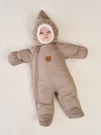 Комбинезон демисезонный с закрытой ножкой "Латте" 0+