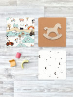 Сет из 3х пелёнок Mjölk Ферма/Camel/Ночное Небо