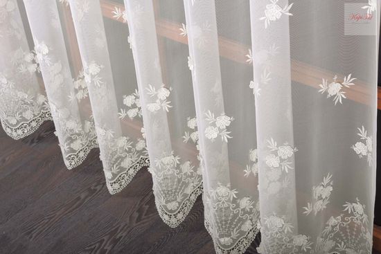 Тюль Мари-2 французская сетка грек (экрю)