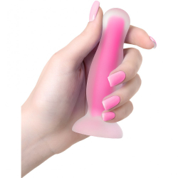 Анальная втулка, светящаяся в темноте, Beyond by Toyfa Victor Glow, силикон, розовый, 10 см