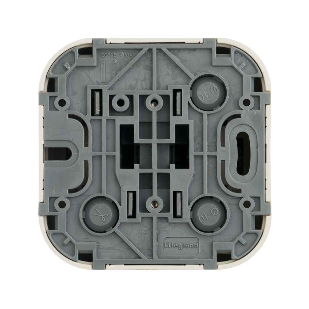 Выключатель 1-клавишный IP20 10А 250В слоновая кость Quteo Legrand