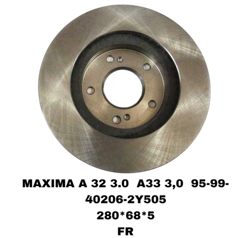 ТОРМОЗНЫЕ ДИСКИ MAXIMA A32,A33 3.0L 1995-2006 , P12, T30, J31/PRISACH
