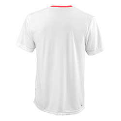 Мужское теннисное поло Wilson T-Shirt Men - Coral, White