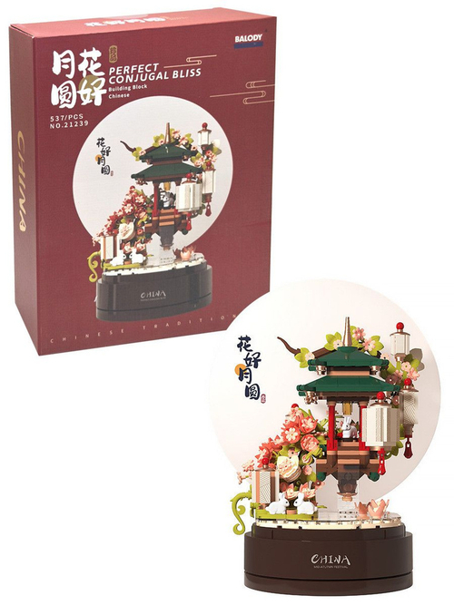 Конструктор Музыкальная шкатулка Китайский домик 538 дет.