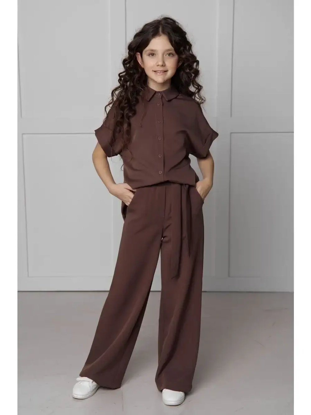 Костюм с брюками палаццо