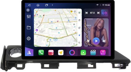 Магнитола для Mazda 6 GJ 2015-2018 - FarCar BX877 монитор 13" 2K QLED на Android 13, TS10, 6+128, CarPlay, 4G SIM-слот