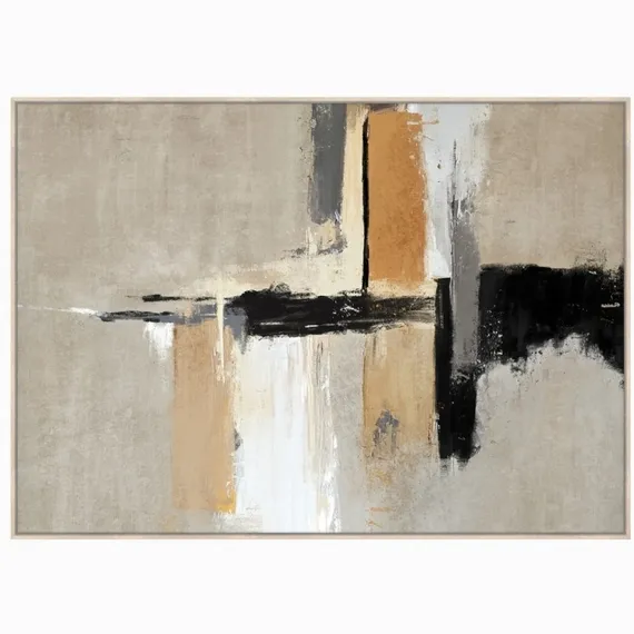 Постер Fancy 140х100 см, бежевый, коричневый, чёрный