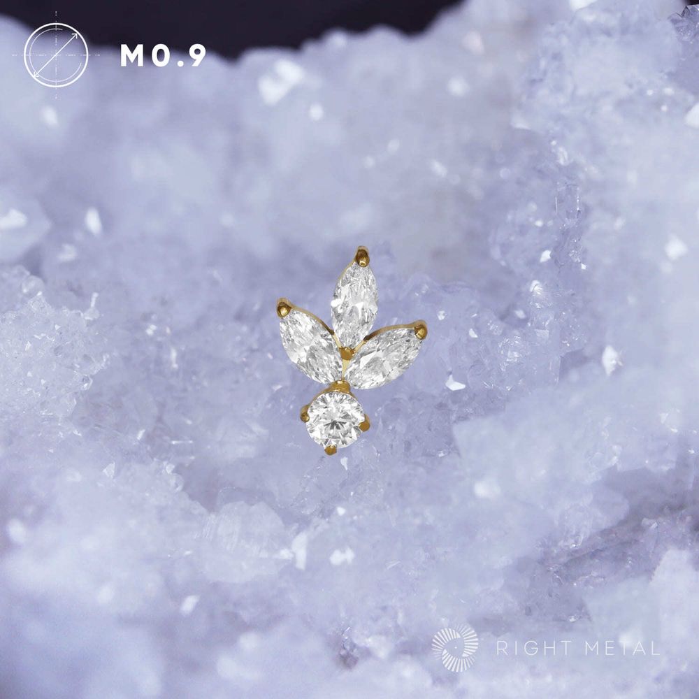 Bud Crystal PVD Yellow