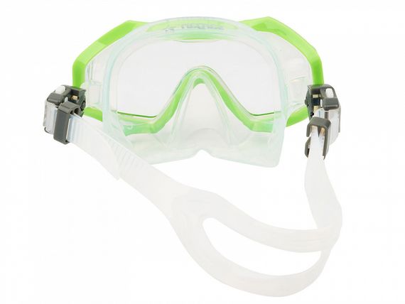 Набор детский маска+трубка в сумке Sargan Панорама-А kids прозрачный/зеленый/черный