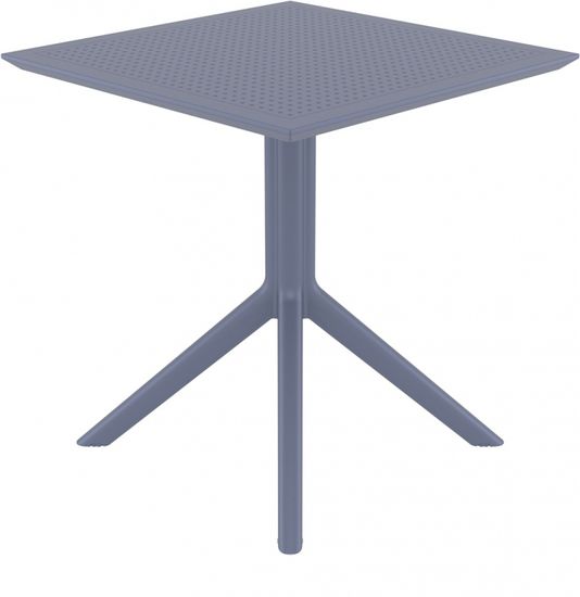Стол пластиковый Sky Table 70 темно-серый