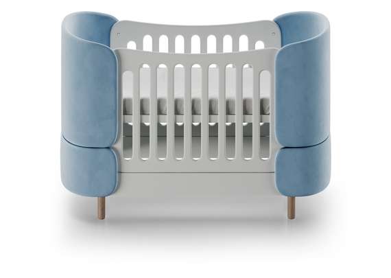 Кроватка-трансформер KIDI Soft (голубой)
