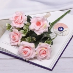 Искусственные цветы «Феникс» 29см цвет розовый