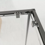 Душевой уголок Veconi Evo E3-GR-10080-01-C9 100х80 стекло прозрачное/профиль брашированный графит