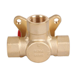 Клапан смесительный трехходовой ROMMER RVM-0003 - 3/4" (ВР, PN10. 110°C, KVs 6,3)