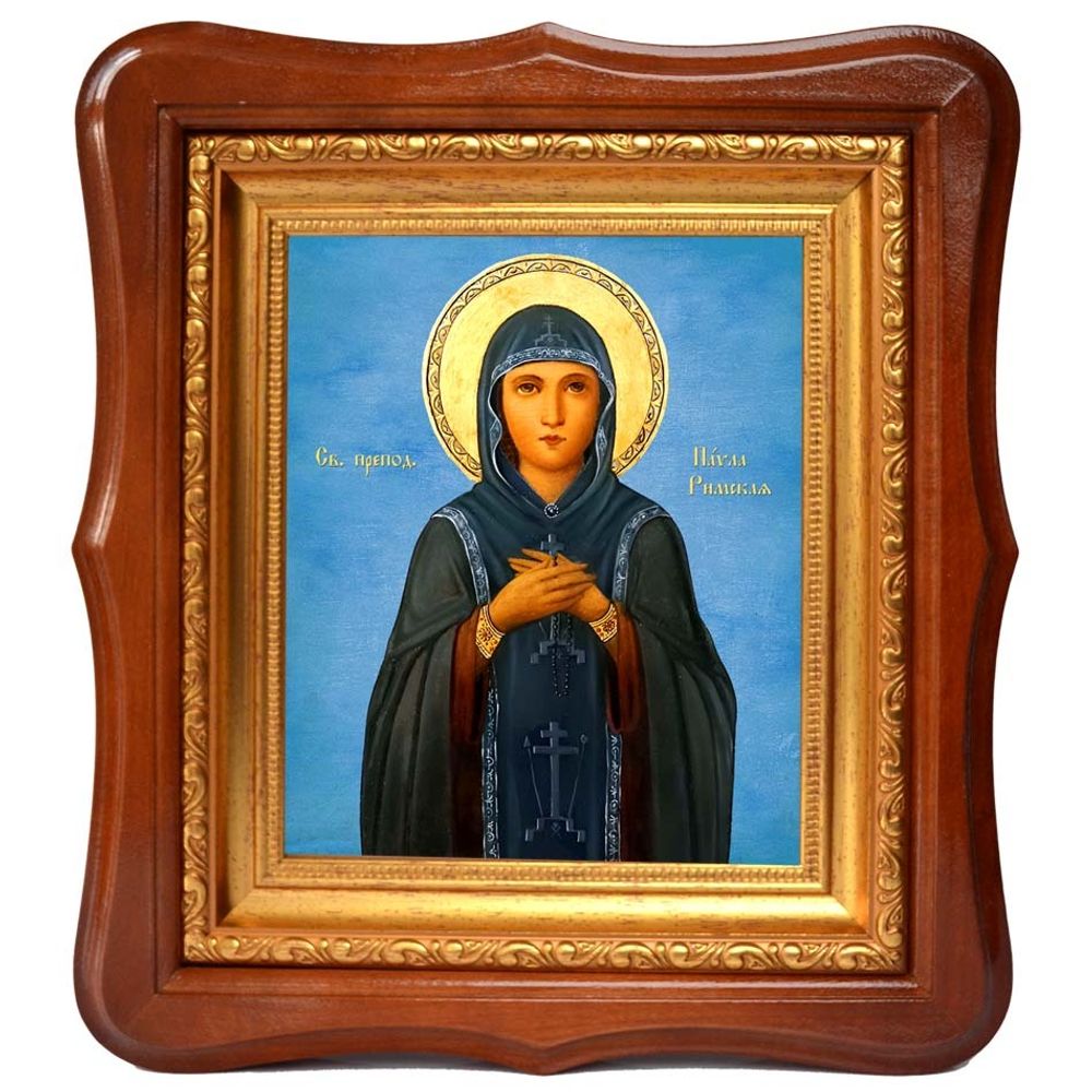 Павла Римская преподобная игумения. Икона на холсте.