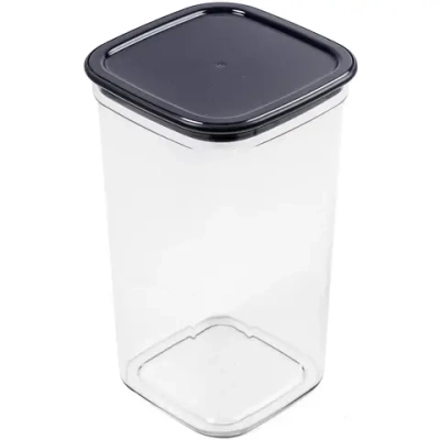 Контейнер для сыпучих продуктов 1,3л «Смарт» чернильно-серый С414ЧСЕР