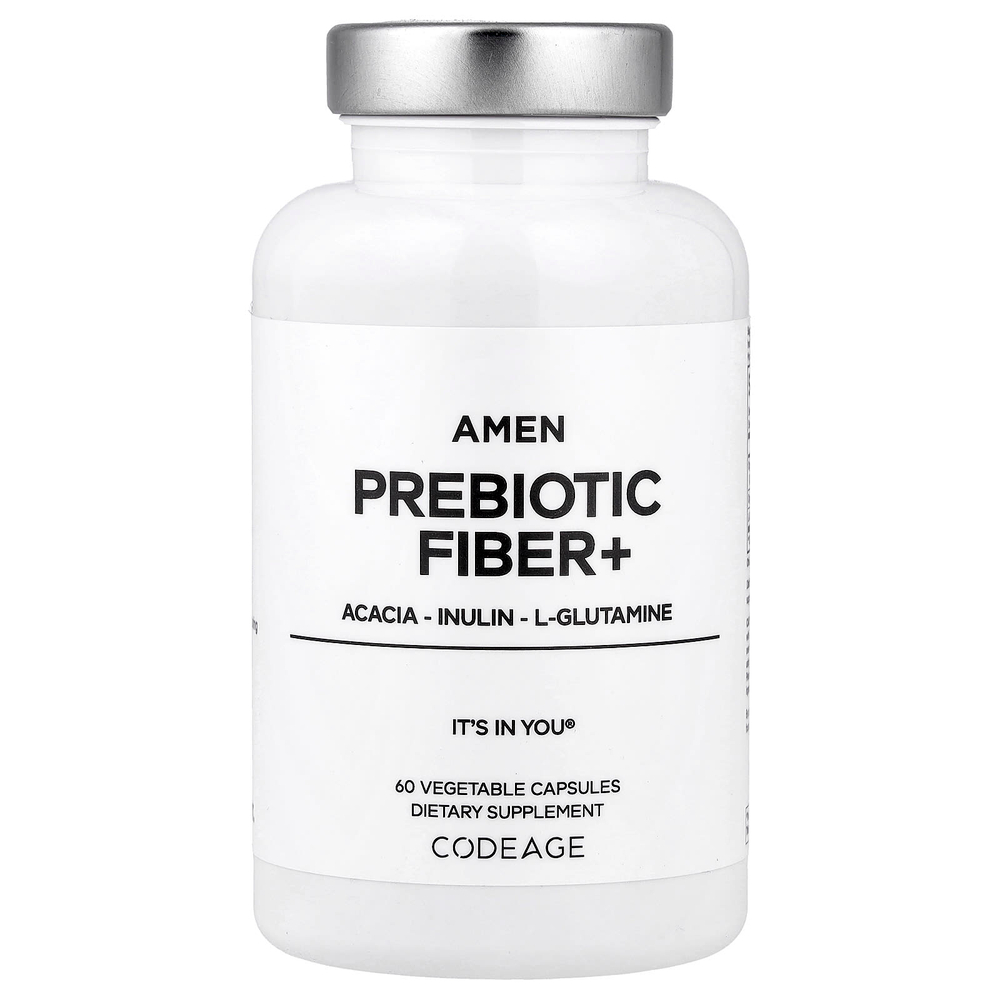 Codeage, Amen Prebiotic Fiber+, 60 растительных капсул