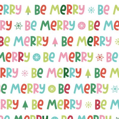 Новогоднее настроение Be Merry. Буквы, леттеринг