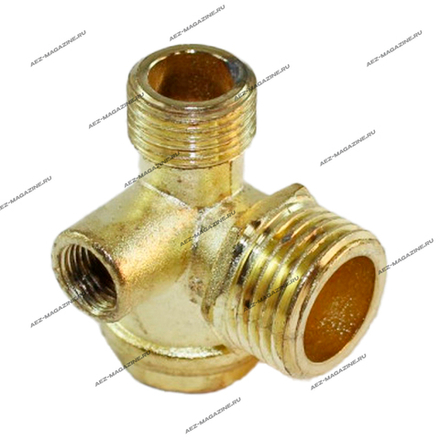 Обратный клапан компрессора 1/8Нх3/8Нх1/8ВН