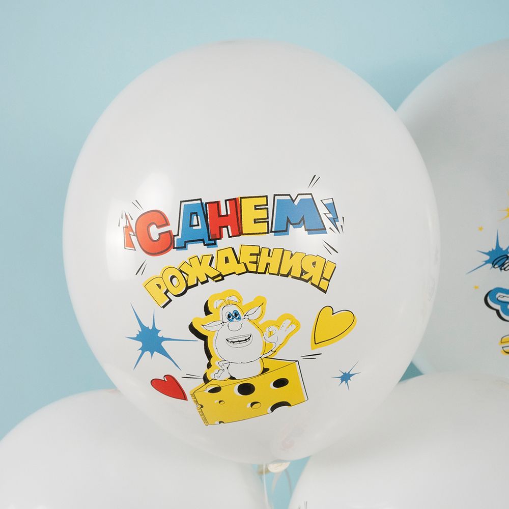 Воздушный Шар (12''/30 см) Буба, Белый (S13/170), пастель, 1 ст, 25 шт.