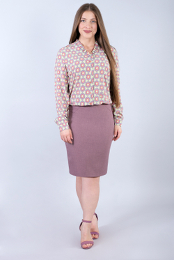 Юбка карандаш 2605ЛП, Глина #259Гл012605ЛП