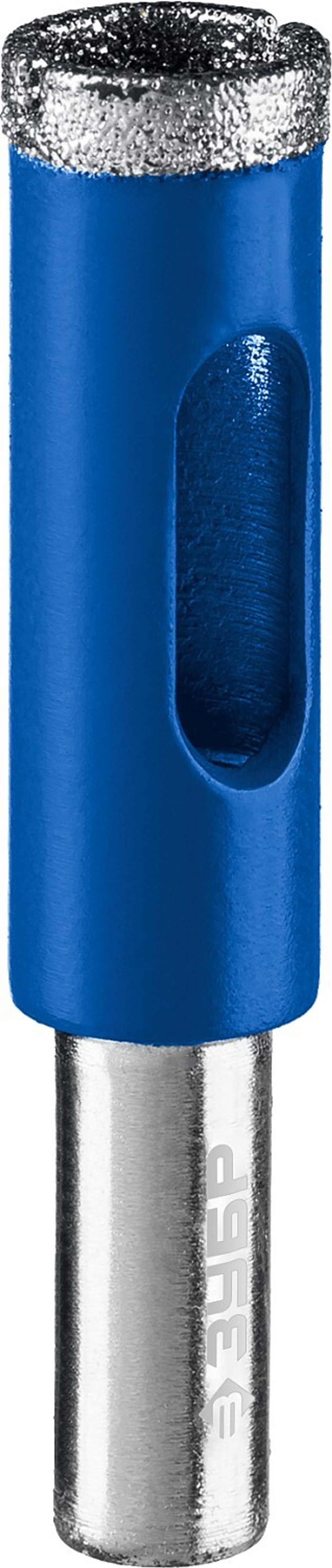 ЗУБР АГК, d 12 мм, (трехгр. хвост, Р60), алмазное трубчатое сверло, Профессионал (29850-12)