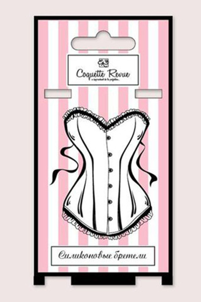 Бретели силиконовые (с металлическим крючком) 10 мм 38024