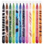 Фломастеры MAPED (Франция) "Animals" 12 цветов, смываемые, вентилируемый колпачок, 845403