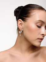 Серьги "Spaghetti" White