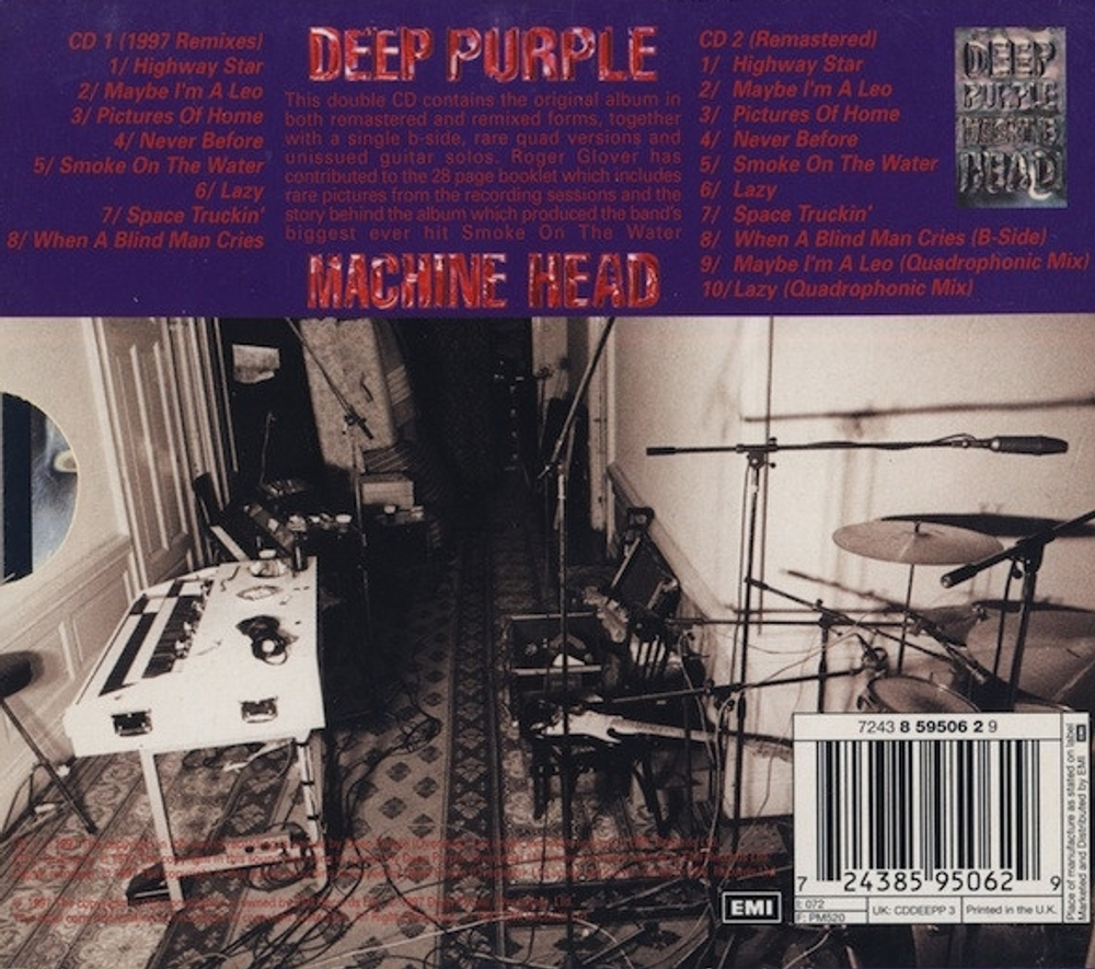 Компакт-диск Machine Head (25th Anniversary Edition) — Deep Purple купить в  интернет-магазине Collectomania.ru