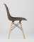 Eames Style DSW коричневый пластик, стальной каркас, натуральный массив бука