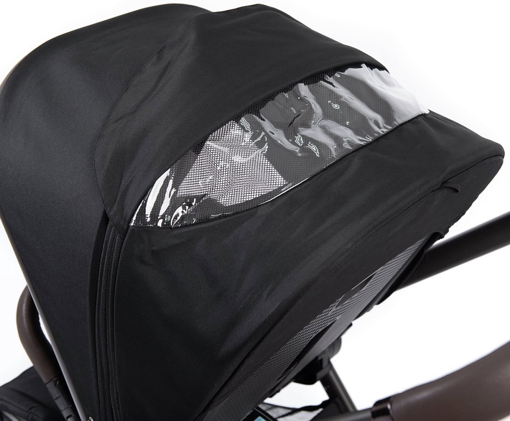 Детская коляска Peppy Monaco Thermo 3 в 1 с автокреслом Rise Black Black
