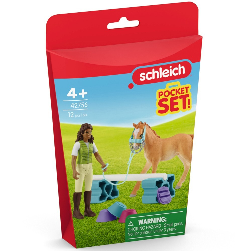 Schleich Конный клуб - Набор для обучения с жеребенком и Сарой 42756
