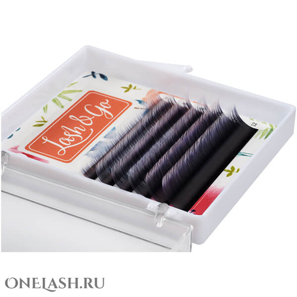 Ресницы Lash&Go Ombre "Белый" 0.10/D/8-13mm (6 линий)