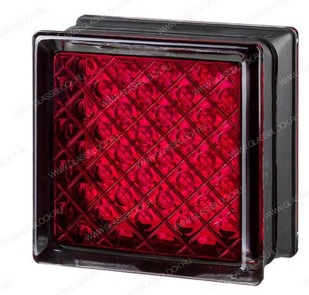 Стеклоблок Vitrablok MGs Daredevil Red 14,6x14,6x8