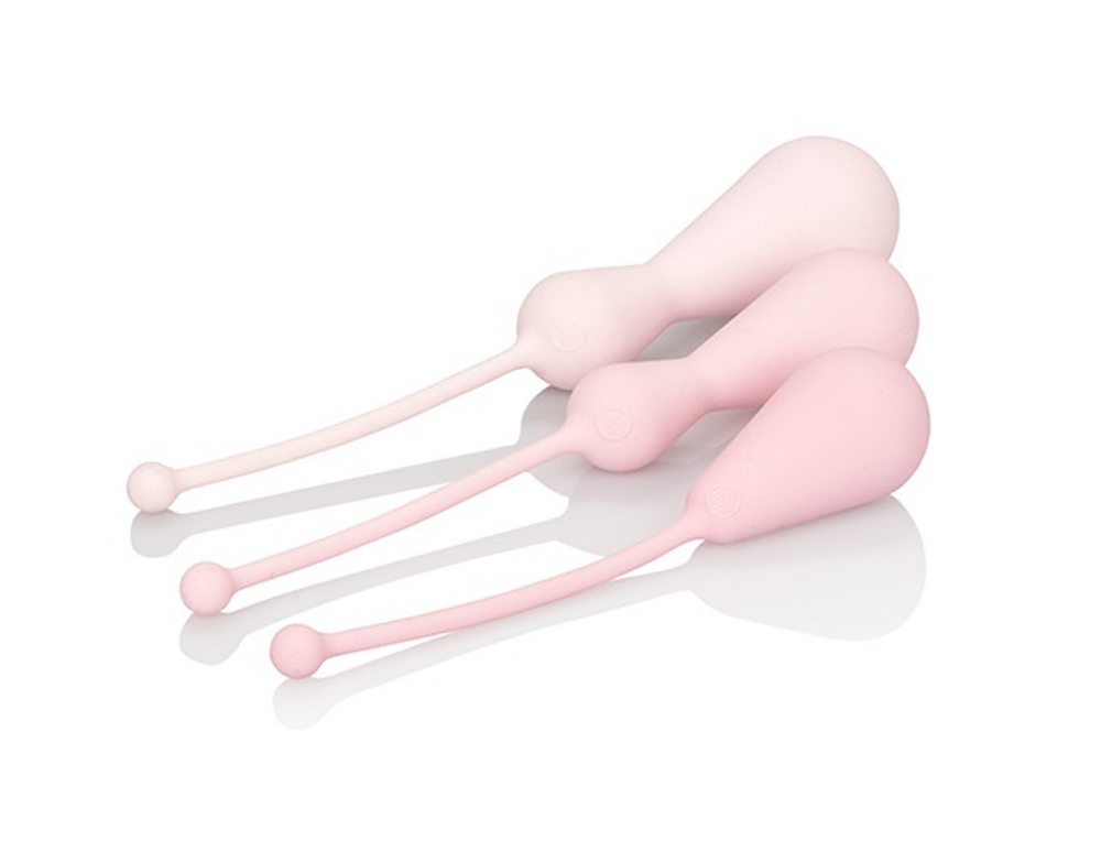 Набор вагинальных кегель из силикона Kegel Training Kit розовый