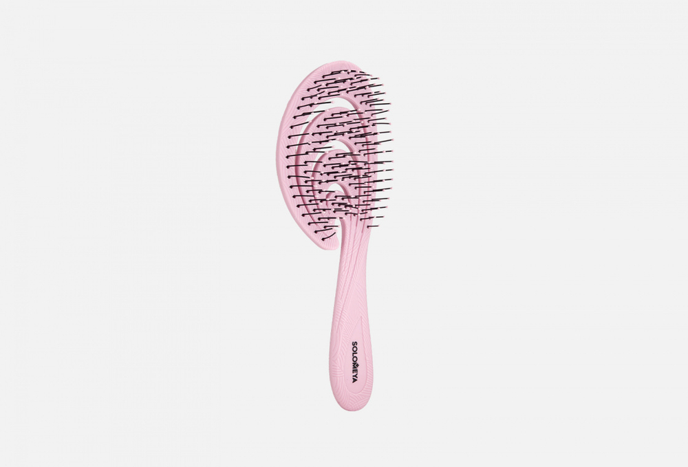 Solomeya Flex bio hair brush Blue Wave гибкая био-расческа для расчесывания и массажа кожи головы