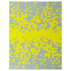 IKEA BRÄNNBOLL  (ИКЕА БРÄННБОЛЛ)  -  Одеяло, бледно-голубой/светло-желтый, 130x170 см