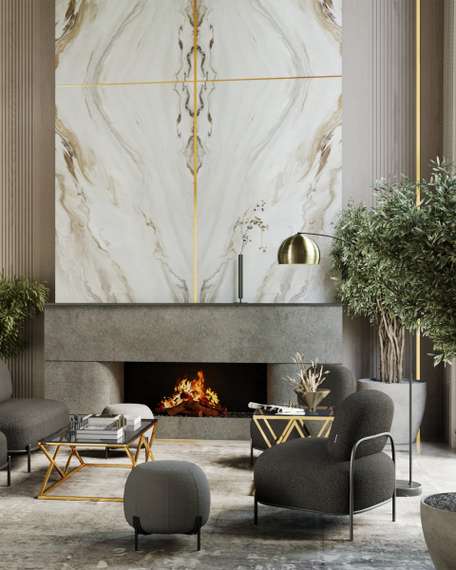 Журнальный стол 120*60 ИНСИГНИЯ золото стекло smoke