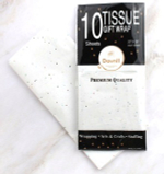 Бумага тишью мраморная с блестками 50х66 см (10 листов)