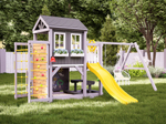 Детский домик с качелями "Прованс - спорт плюс"