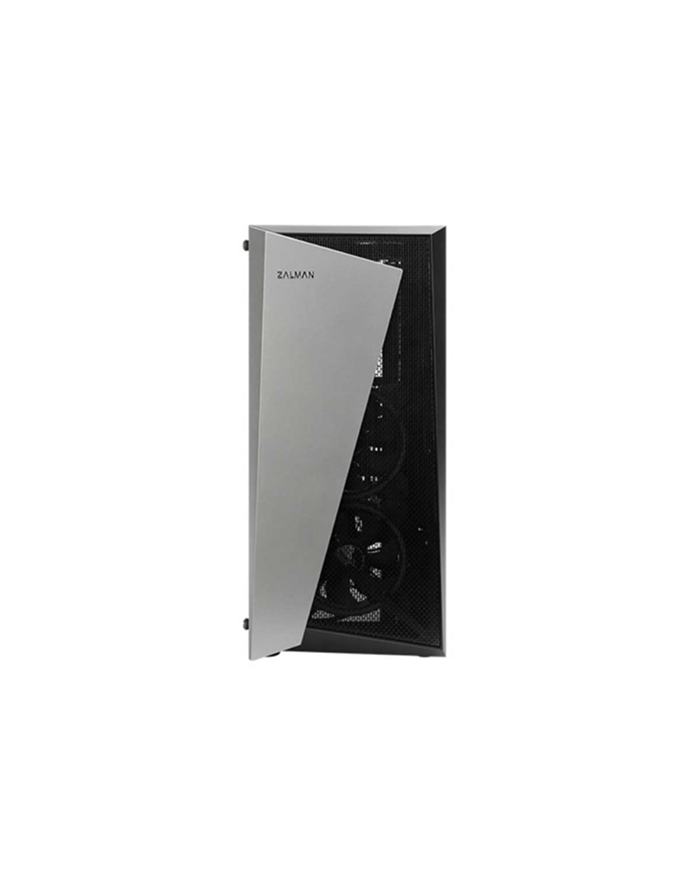Корпус ZALMAN S4 Plus, ATX, BLACK, WINDOW, 2x3.5", 1x2.5", 2xUSB2.0, 1xUSB3.0, FRONT 2x120mm RGB, REAR 1x120mm RGB