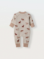 7055-325 Комбинезон вязаный (лошадки)