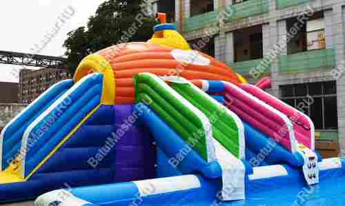 Надувной назменый аквапарк «Субмарина», 20*12*5 м