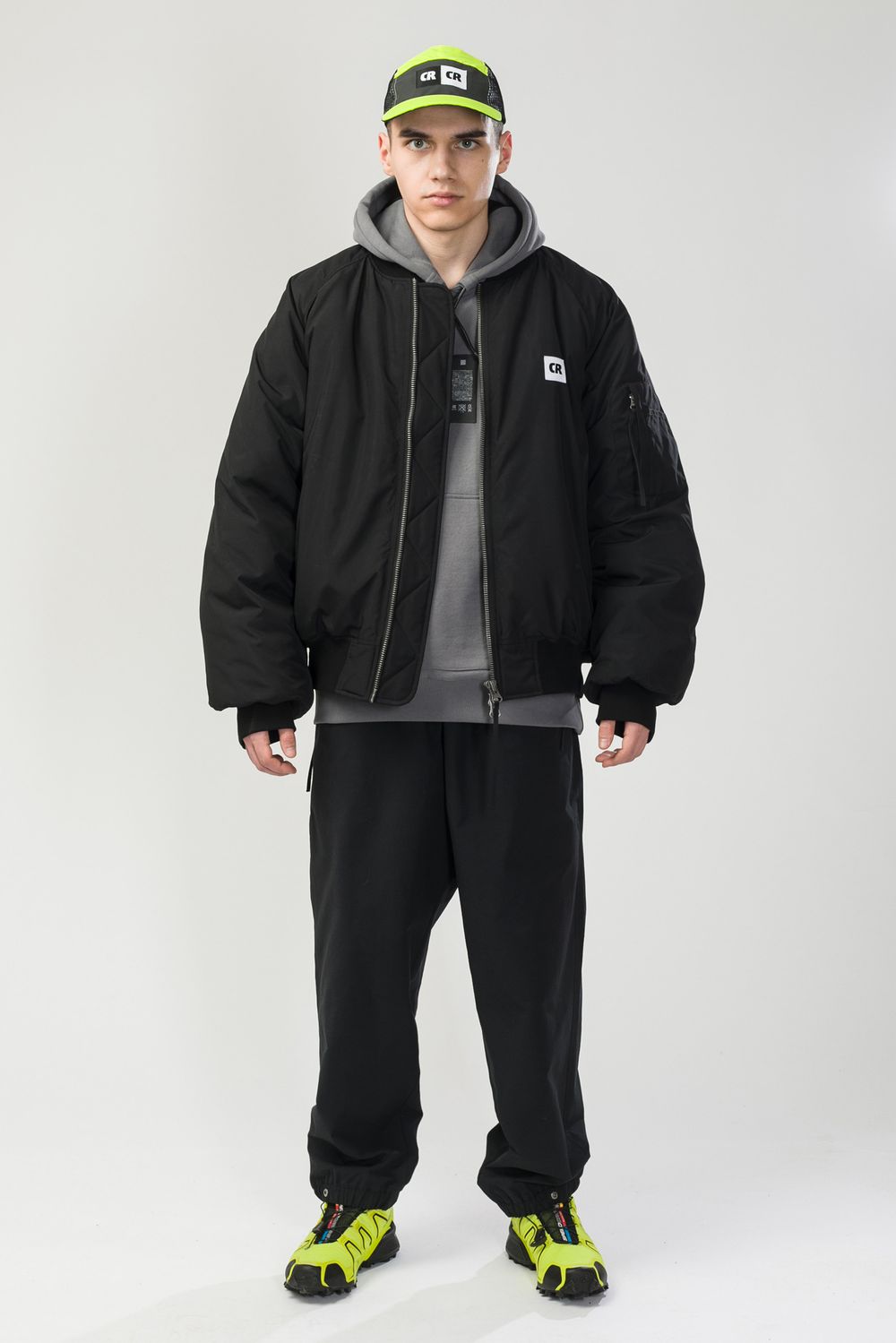 Бомбер CODERED Зимний Bomber Wide Черная